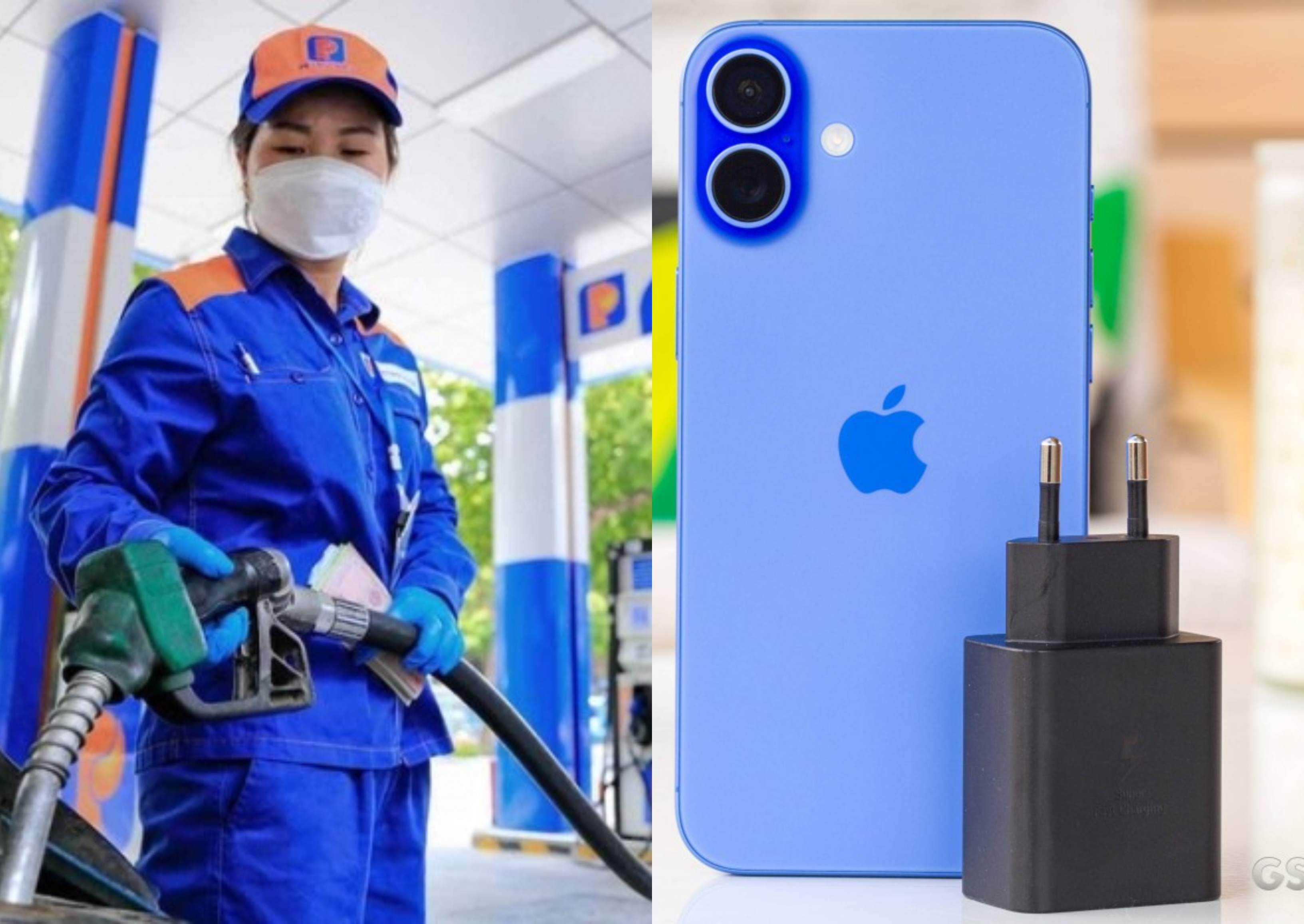 Bảng gi&aacute; xăng dầu h&ocirc;m nay chiều 15/5: Xăng RON 92 bay m&agrave;u gần 8.000 đồng/l&iacute;t từ đỉnh, iPhone 16 Plus rẻ