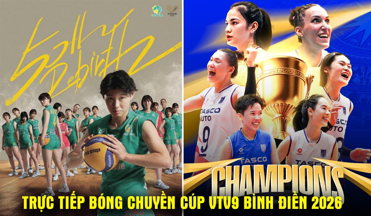 Trực tiếp b&oacute;ng chuyền C&uacute;p VTV9 B&igrave;nh Điền 15/5 - Link xem trực tiếp Gunma Green Wings vs H&agrave; Nội Tasco