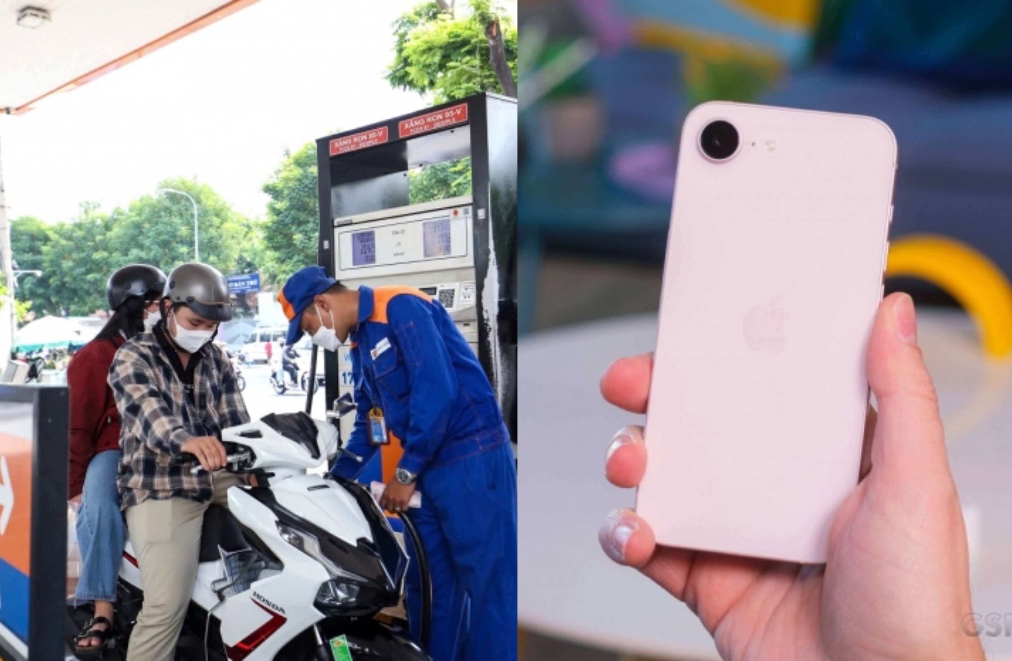Bảng gi&aacute; xăng dầu h&ocirc;m nay tối 16/5: Xăng RON 95 rất gần mốc 19.000 đồng/l&iacute;t, ịPhone 17e rẻ như cho
