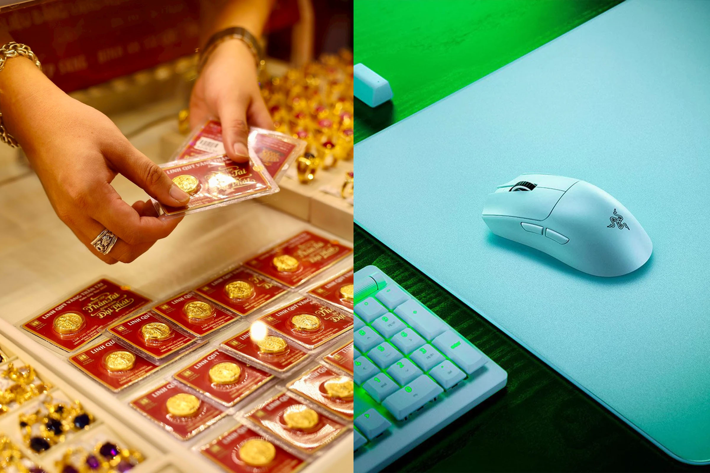 Gi&aacute; v&agrave;ng miếng, v&agrave;ng nhẫn h&ocirc;m nay 18/5 chạm đ&aacute;y phi&ecirc;n đầu tuần, chuột gaming Razer gi&aacute; ra sao?
