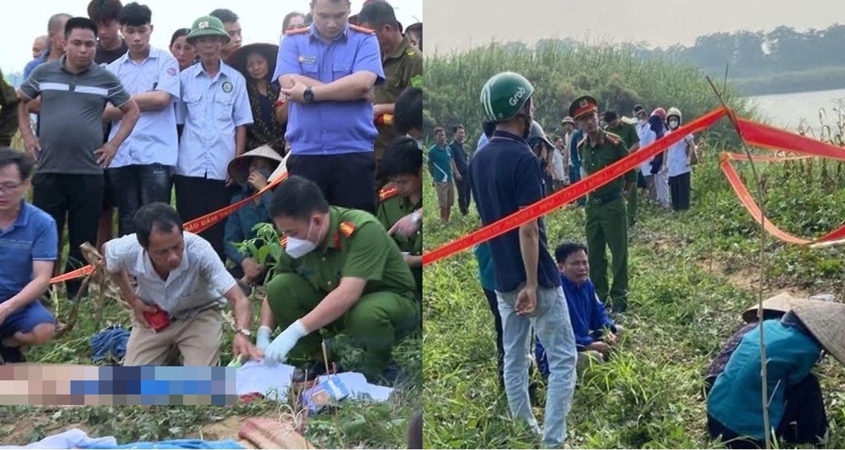 Hiện trường nơi 5 em học sinh đuối nước thương t&acirc;m ở s&ocirc;ng L&ocirc;, Ph&uacute; Thọ, đ&atilde; x&aacute;c định được danh t&iacute;nh