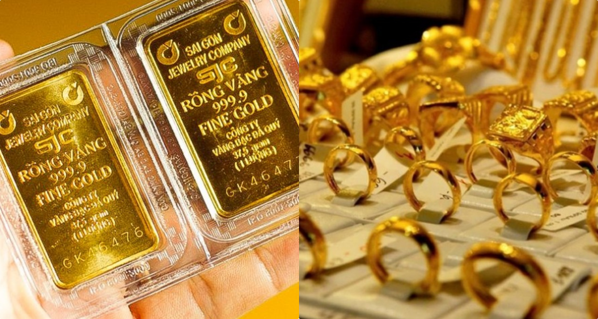 Bảng gi&aacute; v&agrave;ng h&ocirc;m nay 19/5: V&agrave;ng miếng SJC nhẫn 9999 bật tăng \'ngoạn mục\', v&agrave;ng thế giới \'nhảy vọt\'