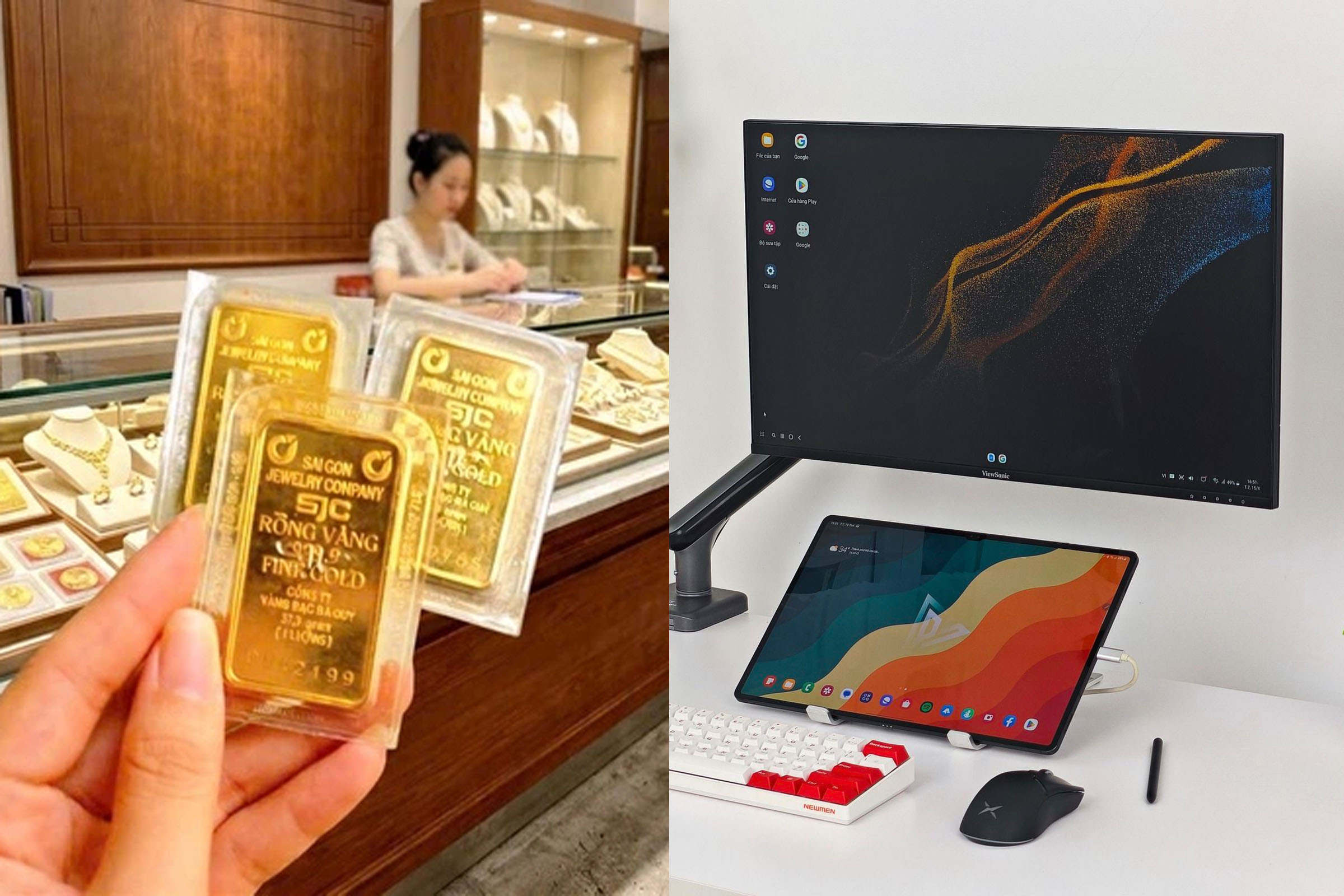 Gi&aacute; v&agrave;ng h&ocirc;m nay 20/5 giảm \'thủng đ&aacute;y\', thấp nhất trong hơn 1 th&aacute;ng qua, m&agrave;n h&igrave;nh gaming ViewSonic gi&aacute; sao?