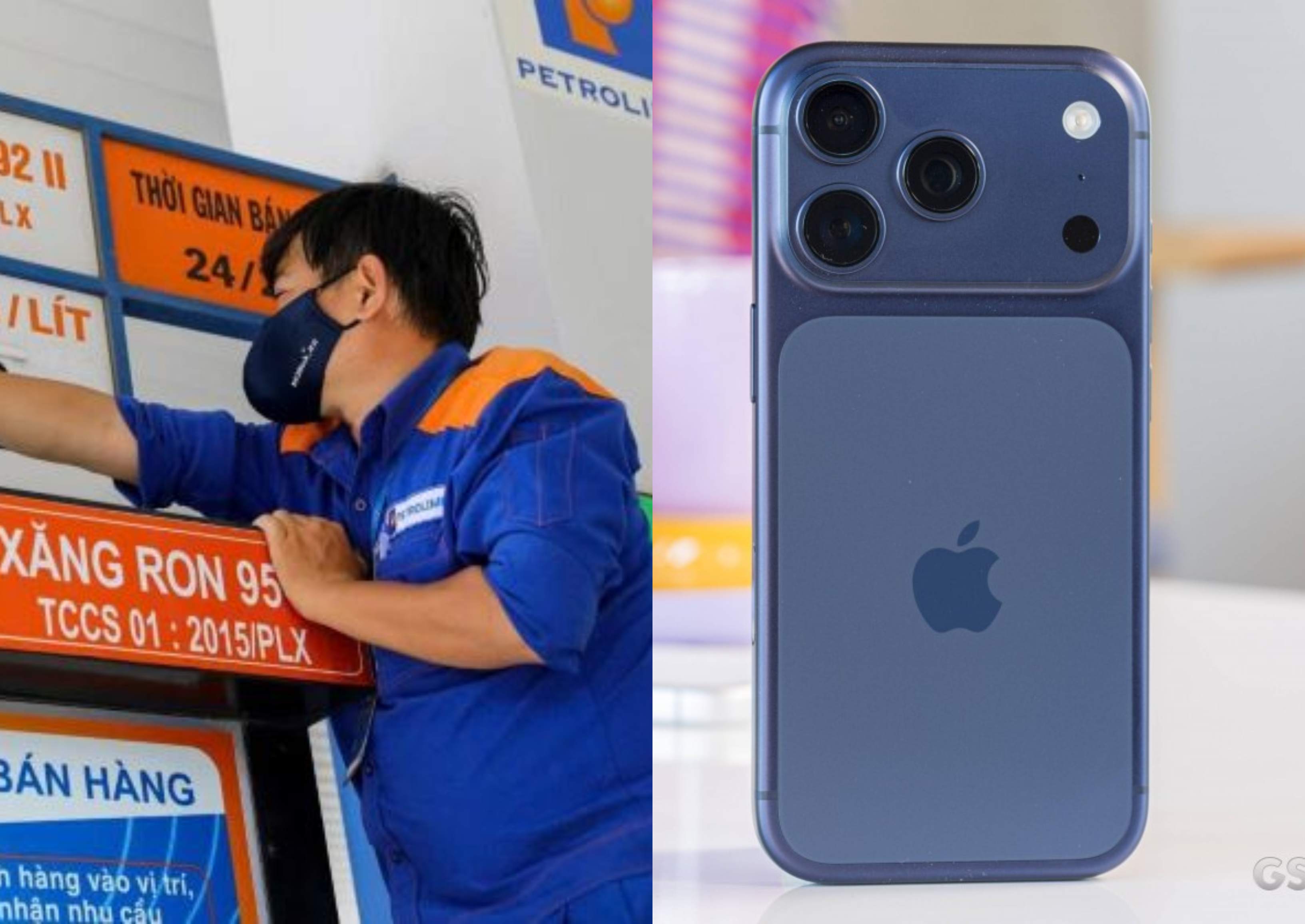 Bảng gi&aacute; xăng dầu h&ocirc;m nay trưa 20/5: Diesel trượt hơn 17.000 đồng từ đỉnh, iPhone ch&iacute;nh h&atilde;ng ra sao