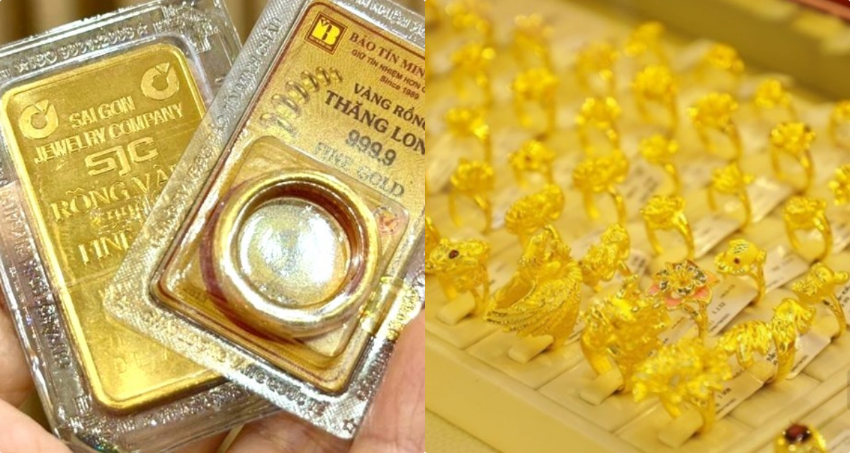Bảng gi&aacute; v&agrave;ng h&ocirc;m nay 21/5: V&agrave;ng miếng SJC nhẫn 9999 tăng \'dựng đứng\' buổi trưa, gi&aacute; rời rất xa đ&aacute;y