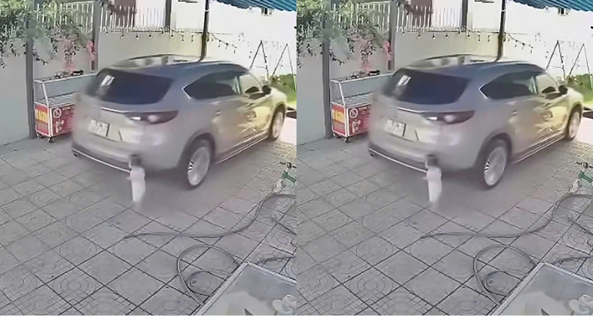 Tr&iacute;ch xuất camera vụ b&eacute; 15 th&aacute;ng tuổi bị &ocirc; t&ocirc; l&ugrave;i c&aacute;n tử vong ở Đồng Nai, c&ocirc;ng an ch&iacute;nh thức v&agrave;o cuộc