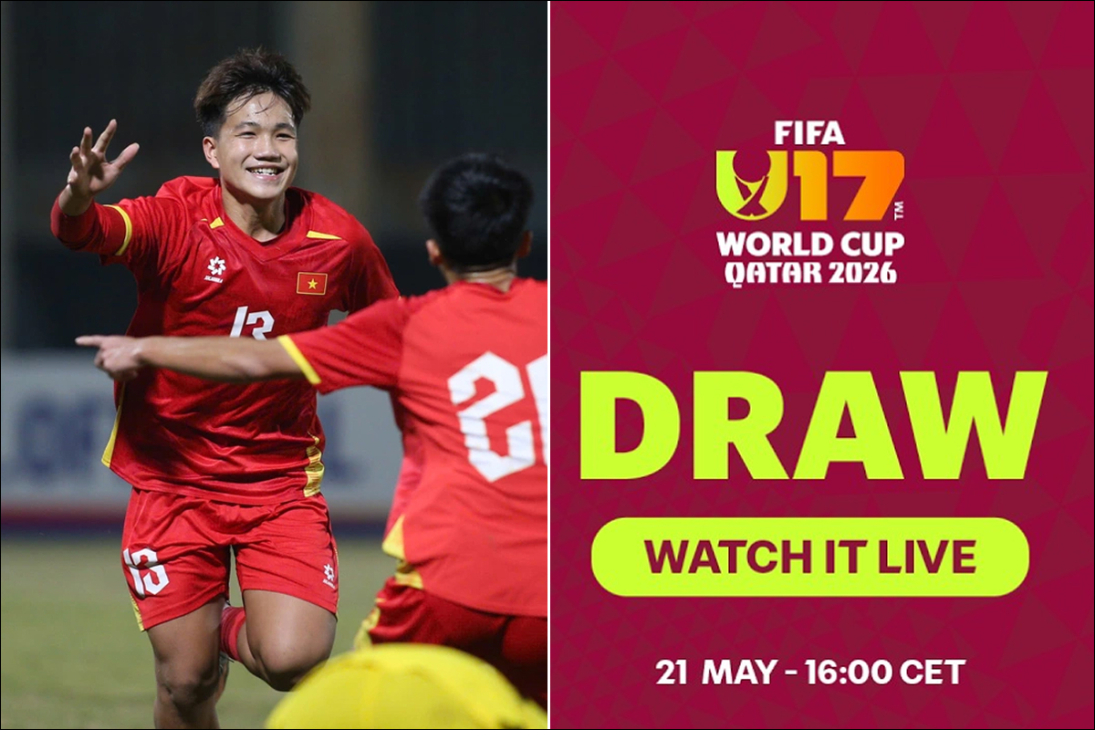 Xem trực tiếp bốc thăm U17 World Cup 2026 ở đ&acirc;u, k&ecirc;nh n&agrave;o? Link xem trực tiếp U17 Việt Nam World Cup