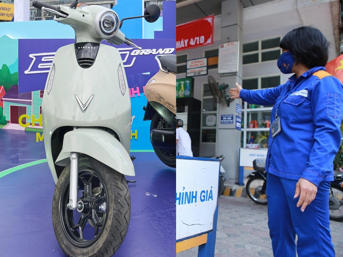 Gi&aacute; xăng dầu trưa nay 22/5: Xăng RON92 v&agrave; RON95 lập đỉnh, E10 vẫn &lsquo;rẻ như b&egrave;o&rsquo;, xe VinFast giảm s&acirc;u