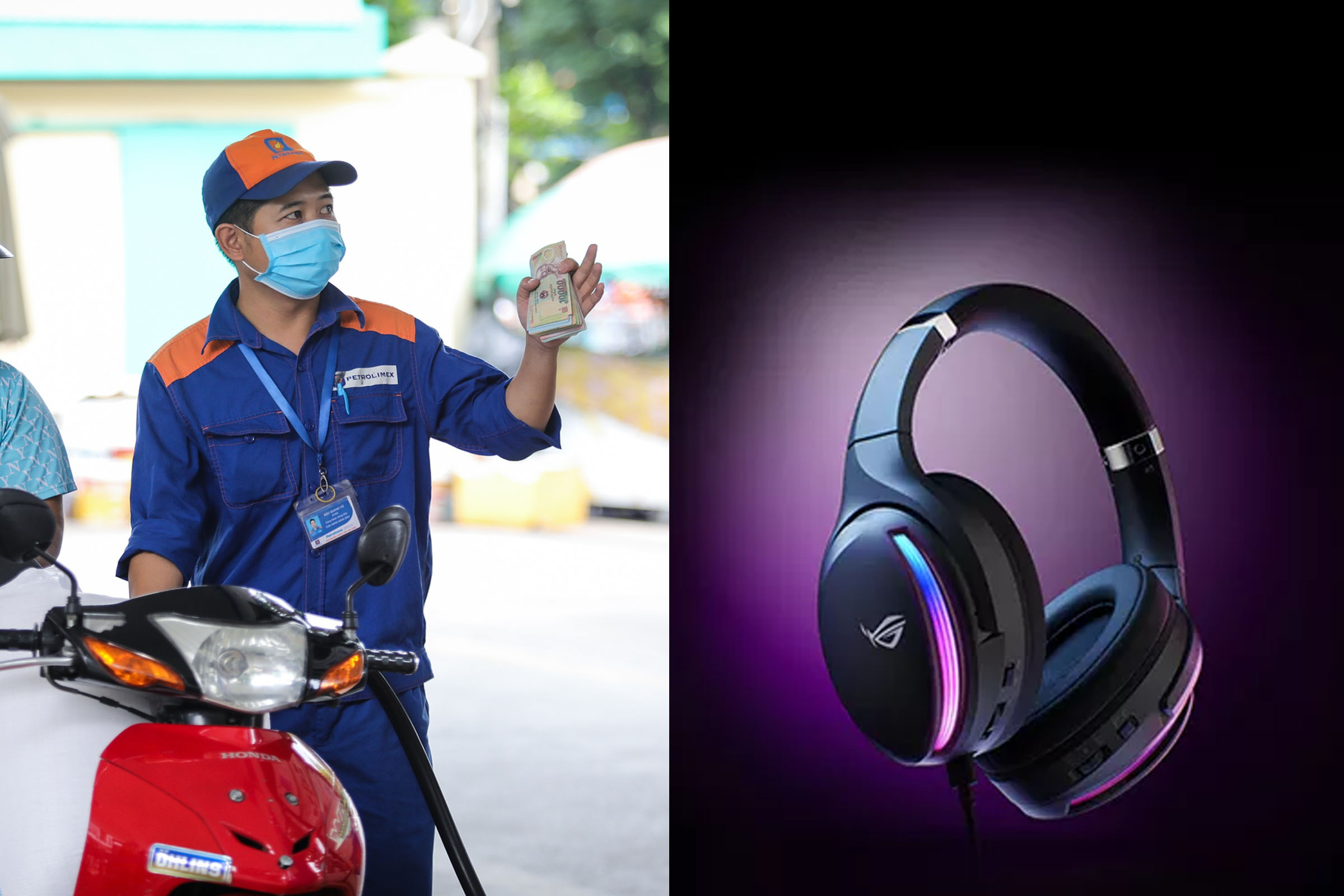 Gi&aacute; xăng dầu Petrolimex s&aacute;ng 23/5: Xăng RON95 vượt mốc 25.000 đồng, tai nghe gaming Asus gi&aacute; ra sao?