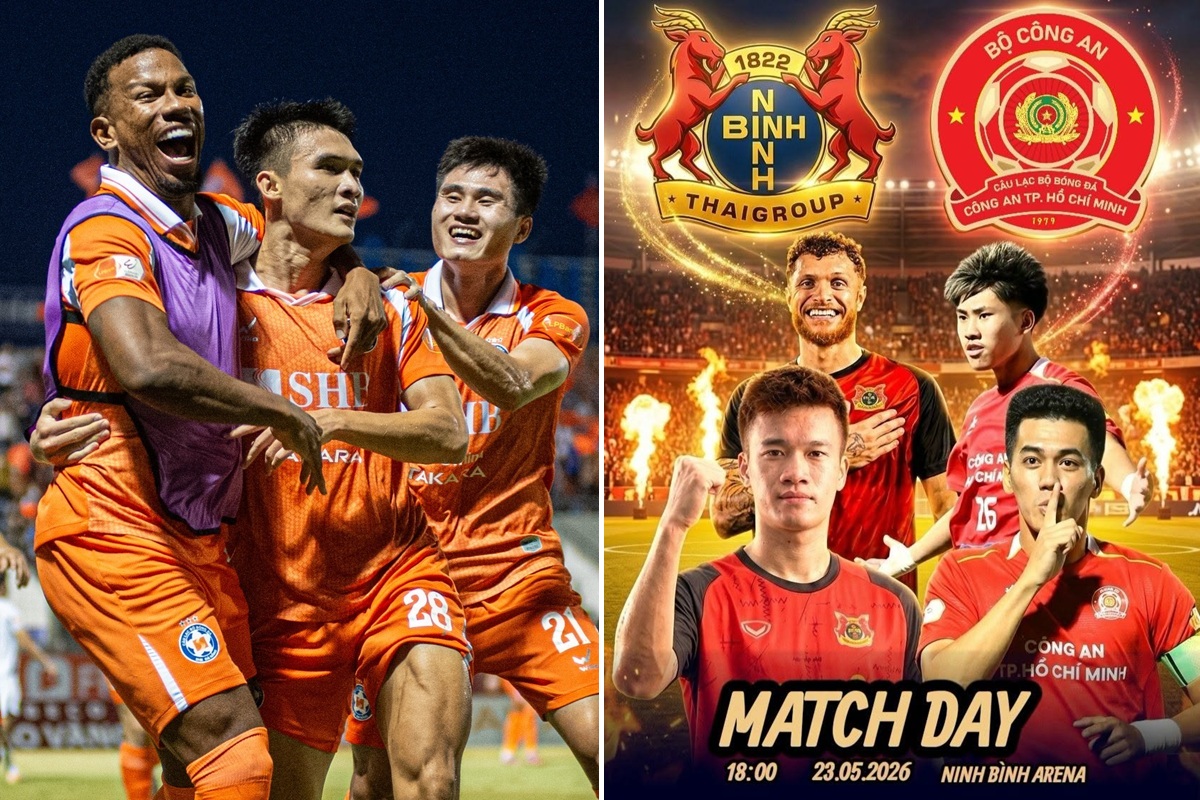 Lịch thi đấu b&oacute;ng đ&aacute; Việt Nam h&ocirc;m nay 23/5: Ho&agrave;ng Đức đối đầu Tiến Linh; Cuộc đua trụ hạng V.League ng&atilde; ngũ
