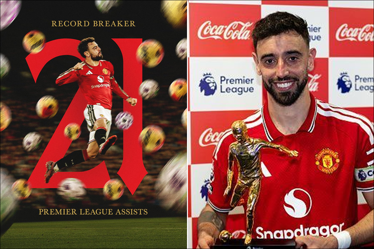 Bằng chứng kh&ocirc;ng thể chối c&atilde;i, kỷ lục kiến tạo của Bruno Fernandes bị BTC Ngoại hạng Anh hủy bỏ?
