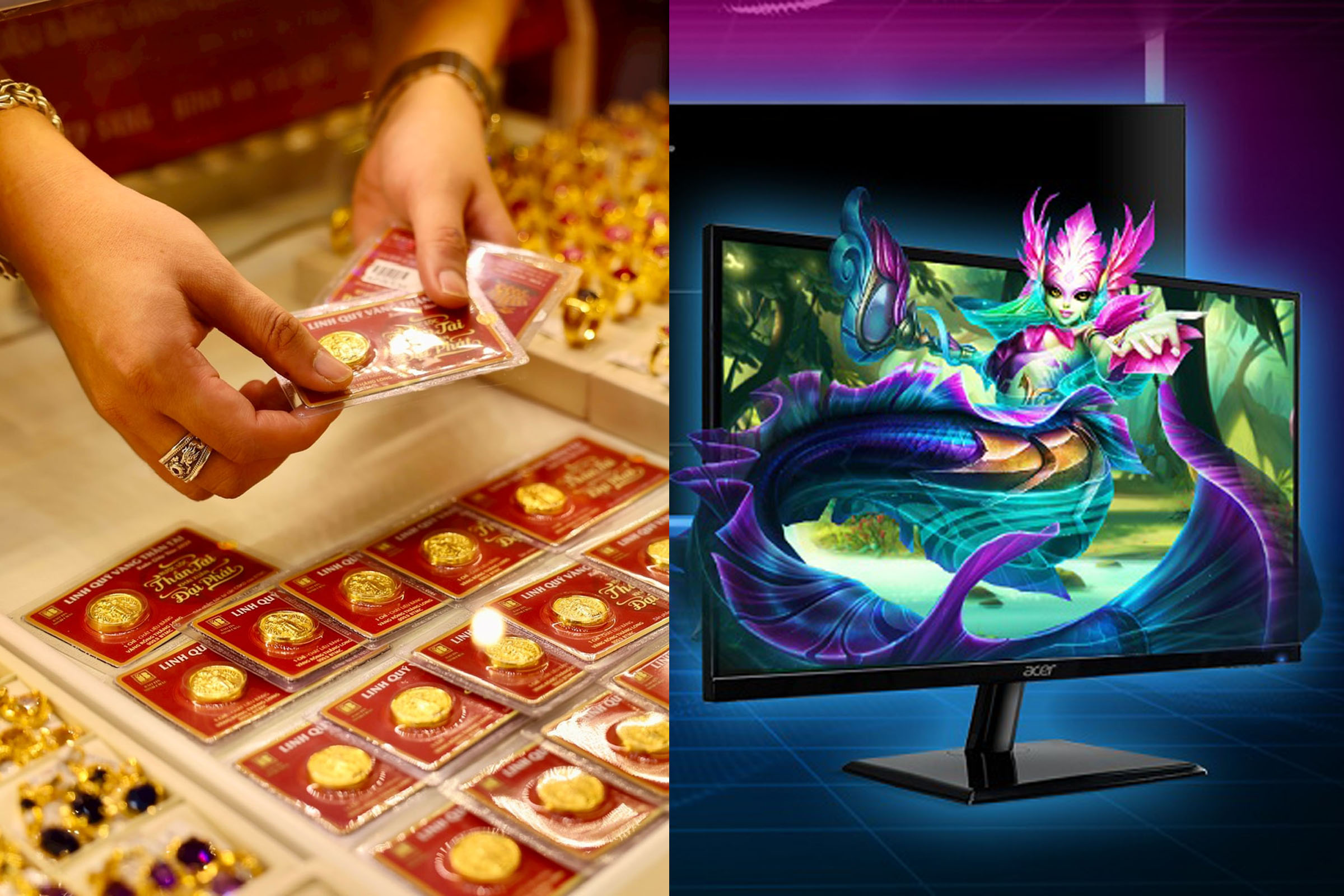 Gi&aacute; v&agrave;ng SJC, v&agrave;ng nhẫn h&ocirc;m nay 26/5 đồng loạt giảm, m&agrave;n h&igrave;nh gaming Acer gi&aacute; dưới 4 triệu đồng