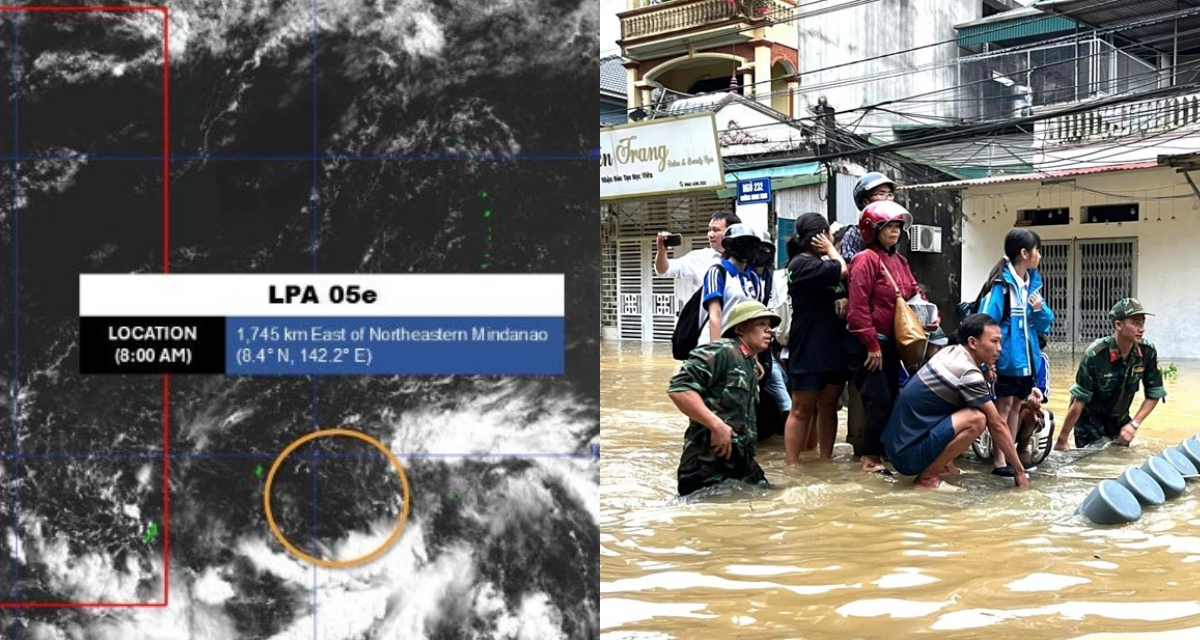 &Aacute;p thấp gần Biển Đ&ocirc;ng g&acirc;y bất ngờ khi đổi hướng, nhiều khu vực tại Việt Nam hứng chịu mưa d&ocirc;ng mạnh