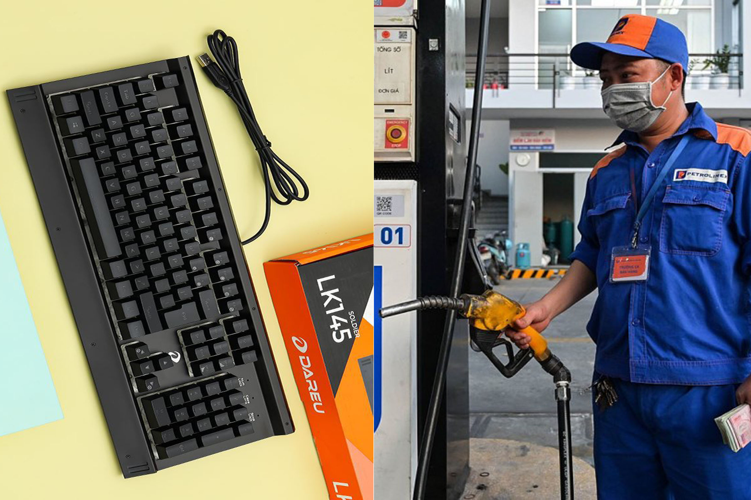 Gi&aacute; xăng RON95 h&ocirc;m nay 26/5 giảm hơn 8.000 đồng so với đỉnh, b&agrave;n ph&iacute;m gaming DAREU gi&aacute; c&oacute; rẻ
