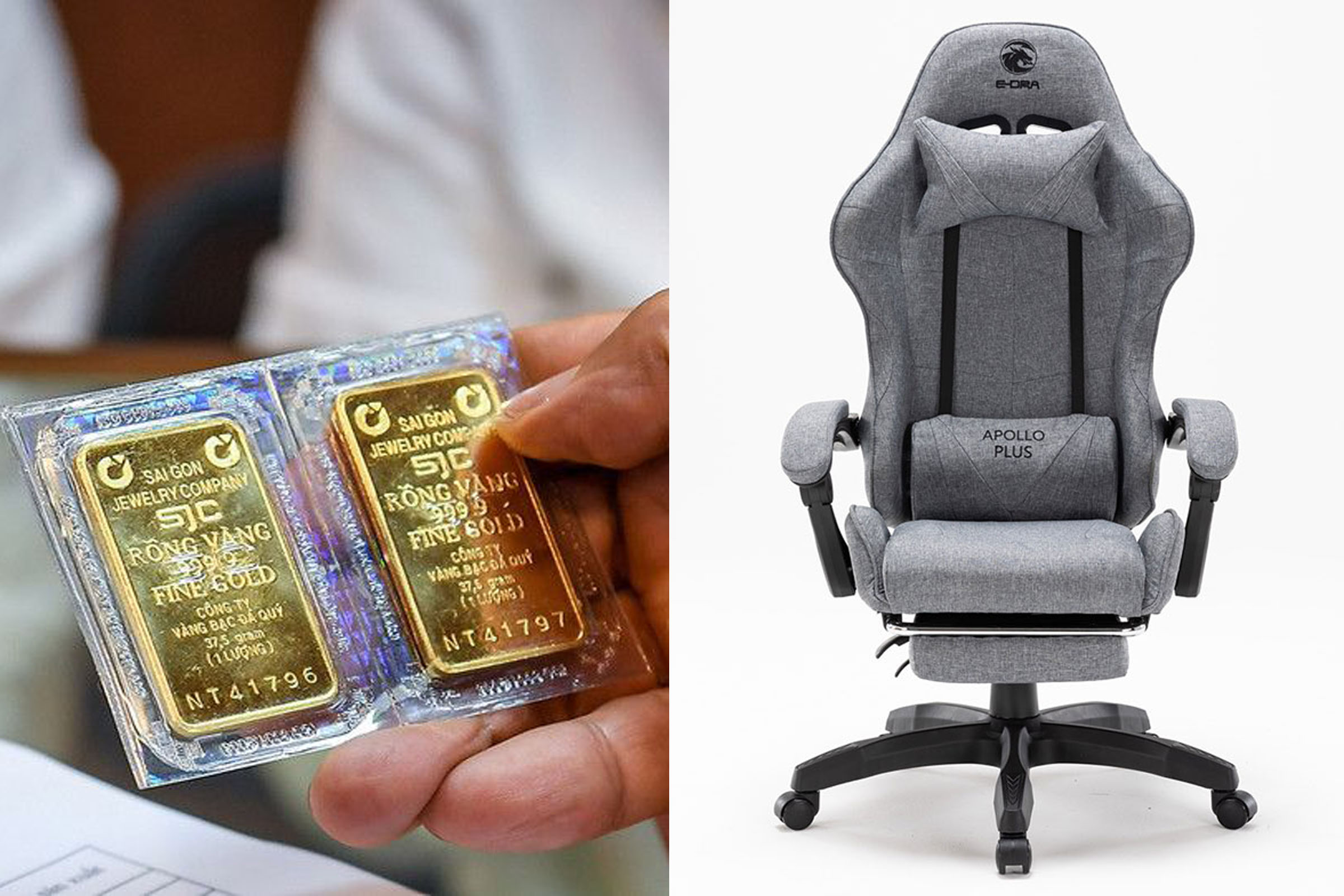 Gi&aacute; v&agrave;ng h&ocirc;m nay 26/5 tiếp tục biến động giảm 500.000 đồng/lượng, ghế gaming E-Dra rẻ bất ngờ