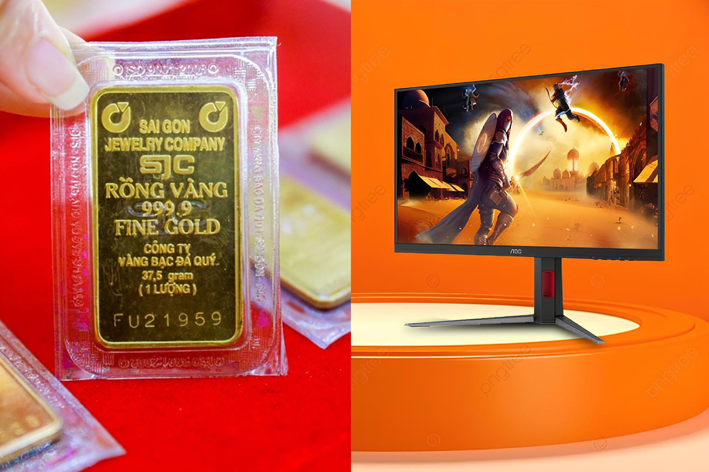 Gi&aacute; v&agrave;ng h&ocirc;m nay 28/5 biến động dồn dập, m&agrave;n h&igrave;nh gaming AOC ch&iacute;nh h&atilde;ng gi&aacute; rẻ bất ngờ