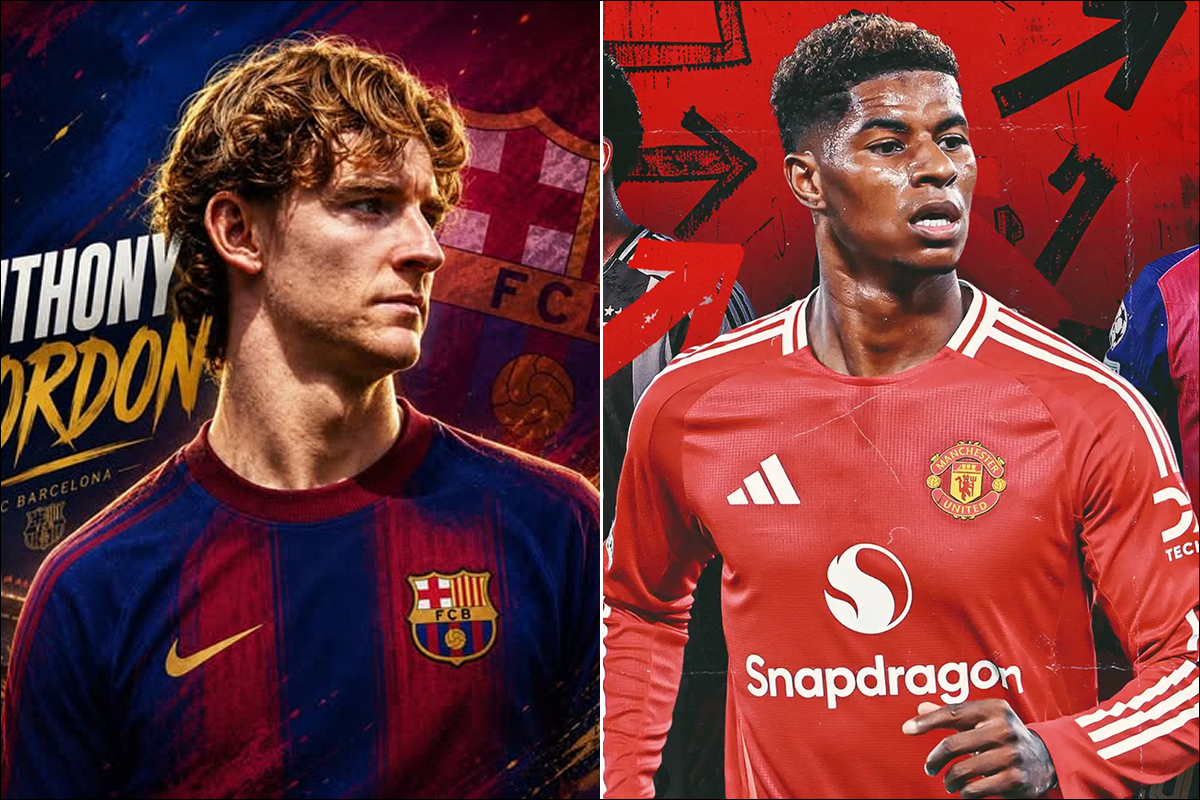 Barcelona ho&agrave;n tất thương vụ Anthony Gordon, Man Utd đổi Rashford lấy ng&ocirc;i sao số một AC Milan?