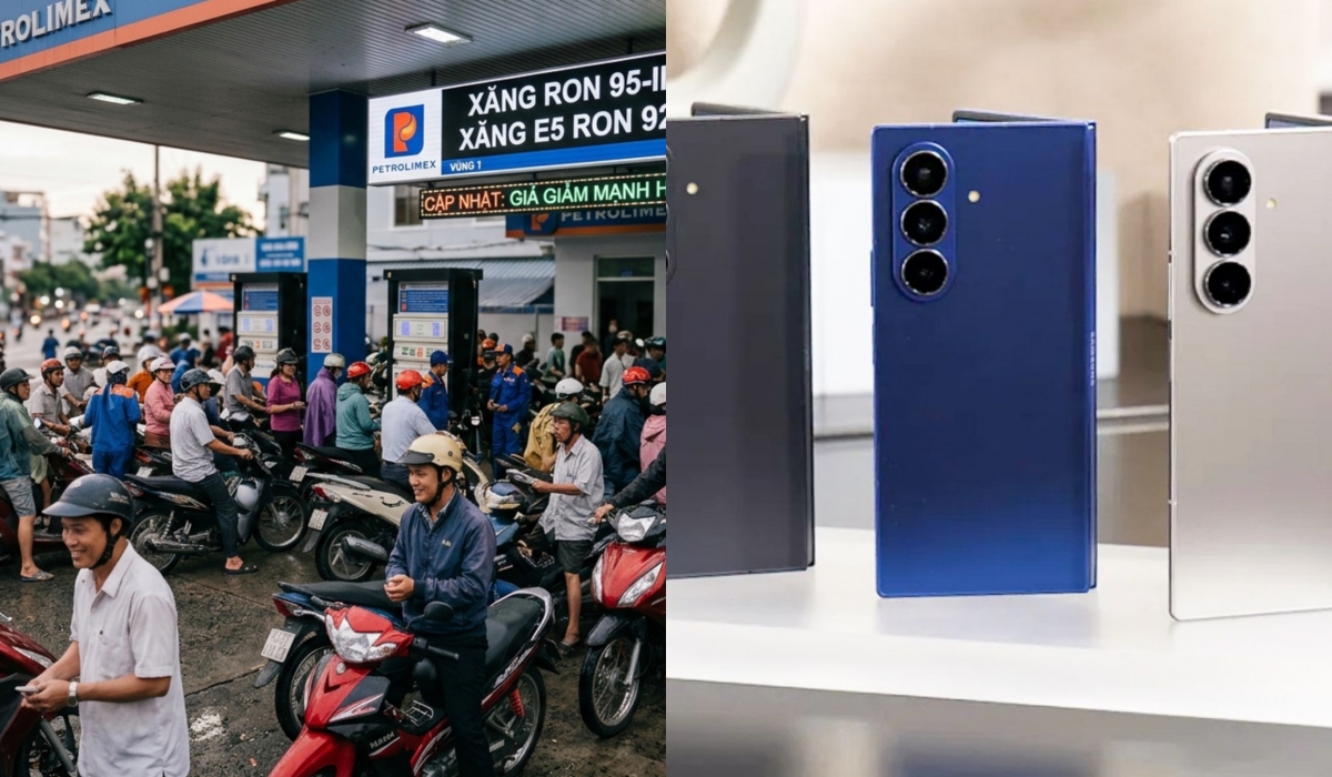 Gi&aacute; xăng dầu tối nay 28/3: Bốc hơi gần 6.000 đồng/l&iacute;t từ đỉnh, người d&acirc;n l&atilde;i cả triệu đồng, Galaxy Z Fold7 rớt s&acirc;u