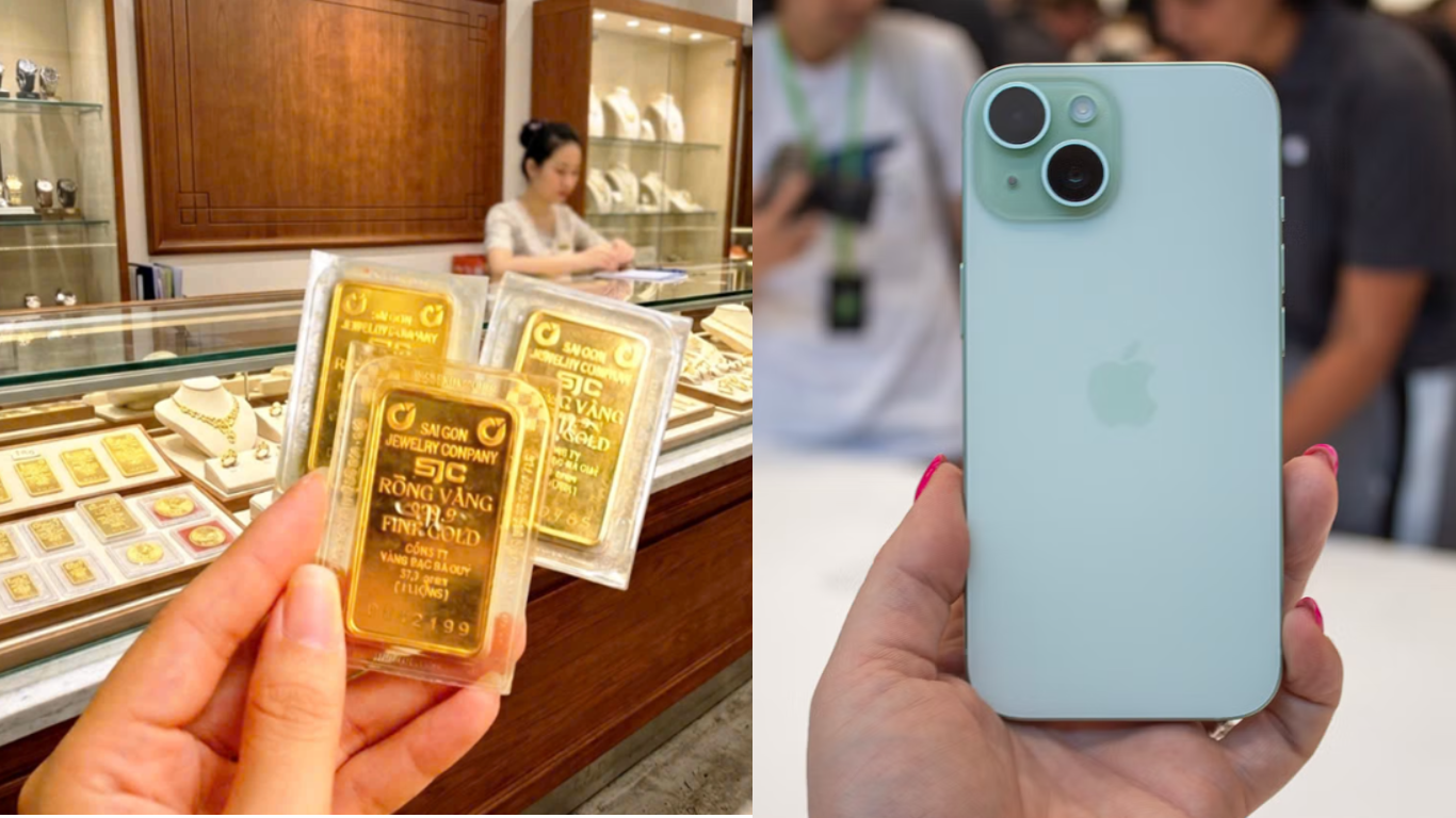 Gi&aacute; v&agrave;ng h&ocirc;m nay 28/5: V&agrave;ng miếng &lsquo;bốc hơi&rsquo; gần 1 triệu đồng/lượng, iPhone 15 gi&aacute; rẻ như cho