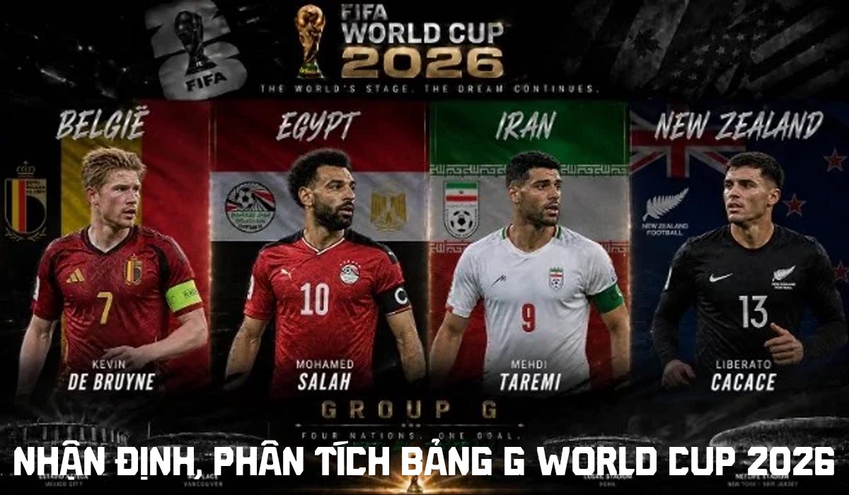 Nhận định, ph&acirc;n t&iacute;ch bảng G World Cup 2026: Iran ng&aacute;ng ch&acirc;n \'thế hệ v&agrave;ng\' của ĐT Bỉ?