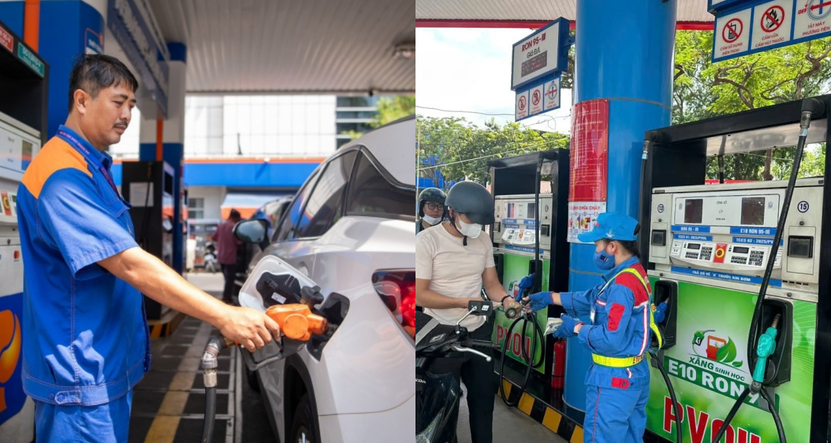 Gi&aacute; xăng dầu h&ocirc;m nay 29/5: Xăng E10 giảm mạnh, rẻ hơn RON95, bảng gi&aacute; Petrolimex, PVOIL, Mipec