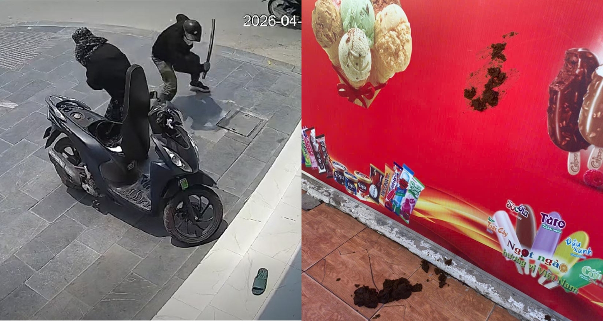 Người phụ nữ ở Nghệ An bị n&eacute;m ph&acirc;n tr&acirc;u v&agrave;o cửa h&agrave;ng sau khi bị kẻ lạ bịt mặt h&agrave;nh hung