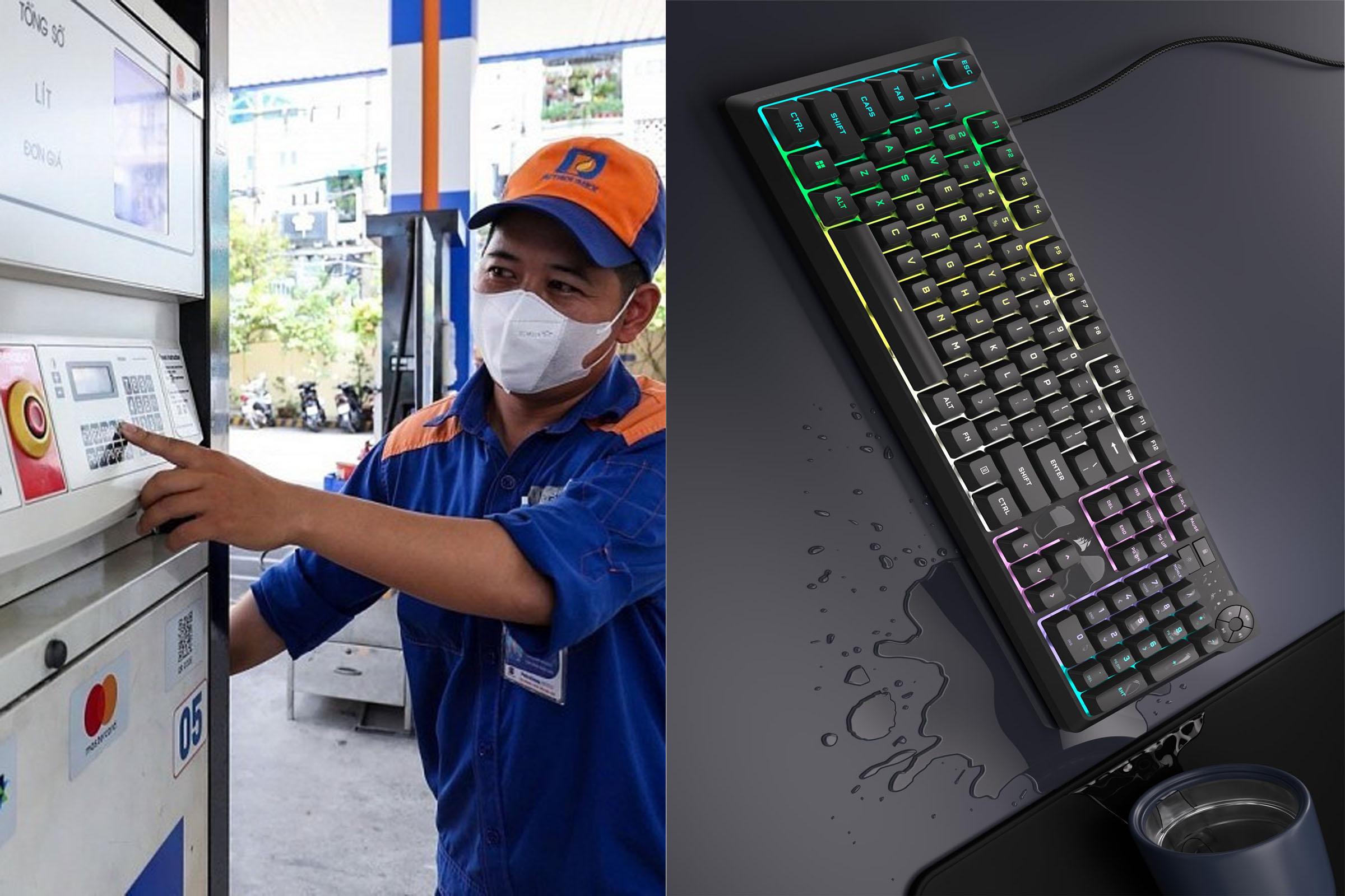 Gi&aacute; xăng E10 h&ocirc;m nay 1/6 \'rẻ như cho\', giảm tới gần 1.400 đồng, b&agrave;n ph&iacute;m gaming Corsair gi&aacute; c&oacute; đắt?
