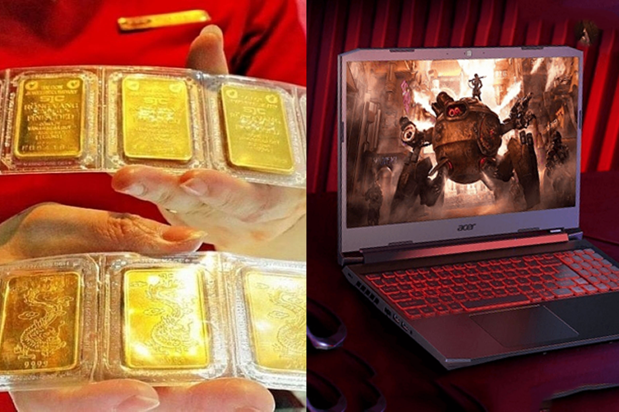 Gi&aacute; v&agrave;ng trong nước h&ocirc;m nay 2/6 tiếp tục \'c&agrave;i số l&ugrave;i\' giảm gần 1 triệu đồng, laptop gaming Acer gi&aacute; sao?