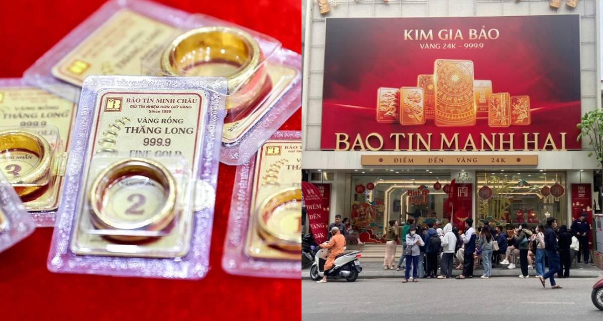 Gi&aacute; v&agrave;ng h&ocirc;m nay 2/6: V&agrave;ng miếng SJC nhẫn tr&ograve;n l&ugrave;i xa so với đỉnh, loạt cửa h&agrave;ng c&oacute; động th&aacute;i lạ thường