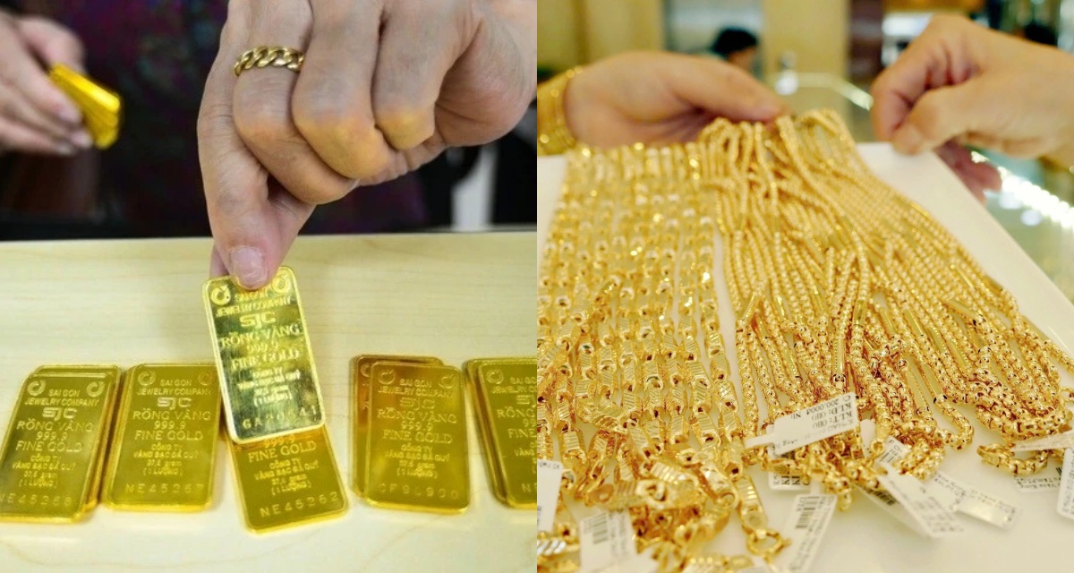 Gi&aacute; v&agrave;ng h&ocirc;m nay (tối 2/6): V&agrave;ng SJC, nhẫn 9999 giảm thủng đ&aacute;y, ch&ecirc;nh lệch mua - b&aacute;n cao, người d&acirc;n thận trọng