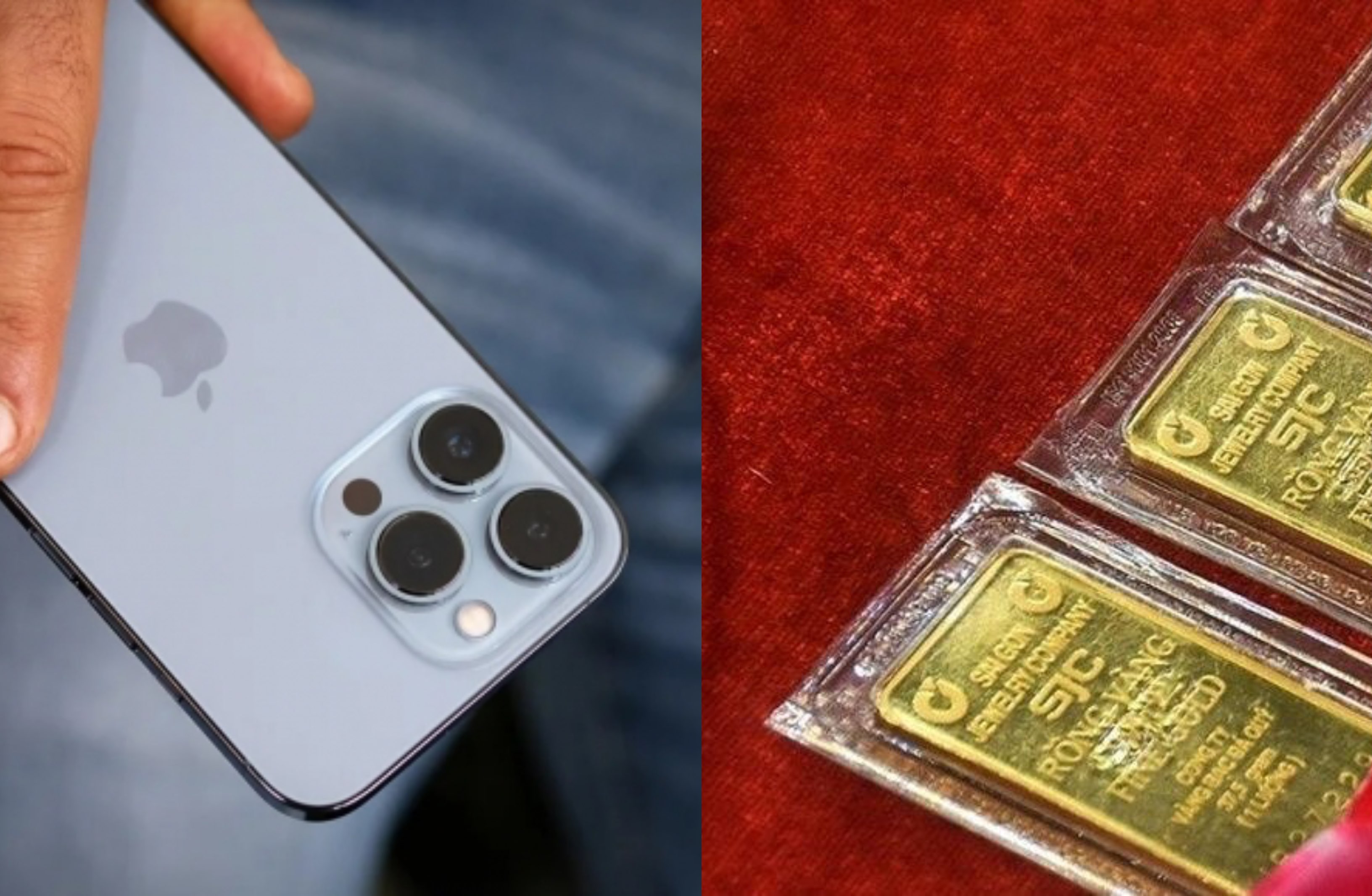 Gi&aacute; v&agrave;ng h&ocirc;m nay 3/6: V&agrave;ng miếng SJC, v&agrave;ng nhẫn 9999 thủng đ&aacute;y mới, iPhone 13 rẻ như cho