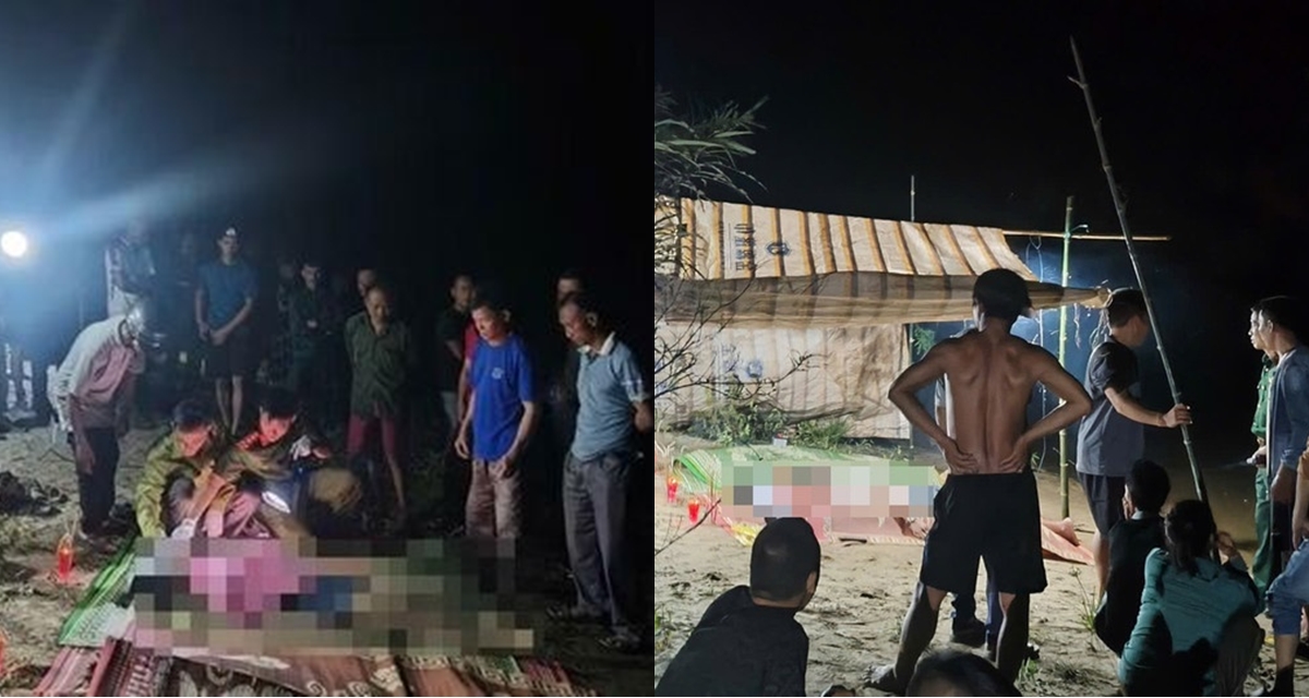 Hiện trường 4 người trong một gia đ&igrave;nh thiệt mạng tr&ecirc;n s&ocirc;ng Ng&agrave;n Phố khi ch&egrave;o thuyền vui chơi
