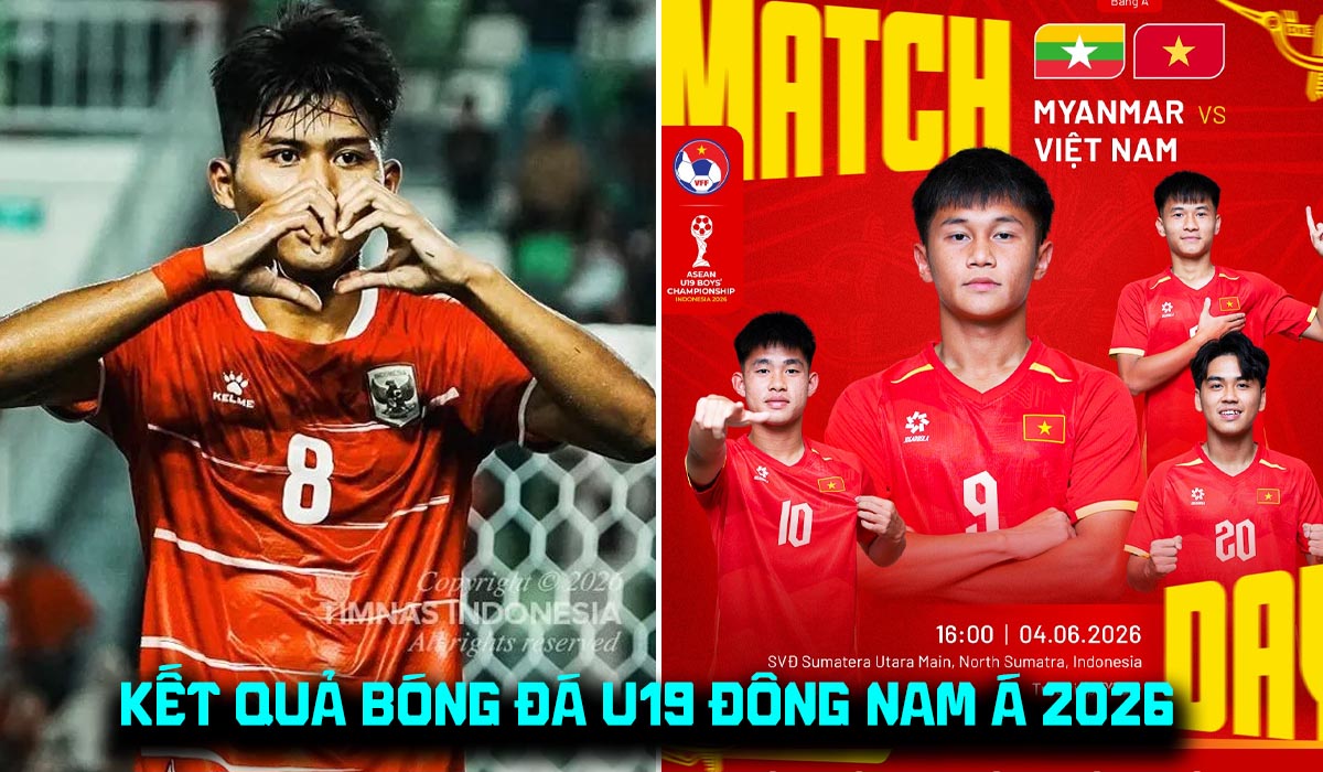 Kết quả b&oacute;ng đ&aacute; U19 Đ&ocirc;ng Nam &Aacute; h&ocirc;m nay 4/6: Indonesia đại thắng, U19 Việt Nam mất ng&ocirc;i đầu BXH?