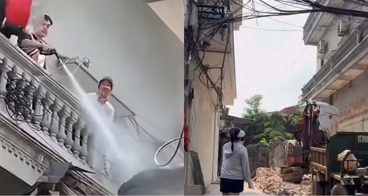 Ph&aacute;t hiện chi tiết đ&aacute;ng ch&uacute; &yacute; nghi l&agrave; nguồn cơn vụ xịt nước v&agrave;o thợ x&acirc;y nh&agrave; s&aacute;t v&aacute;ch ở H&agrave; Nội