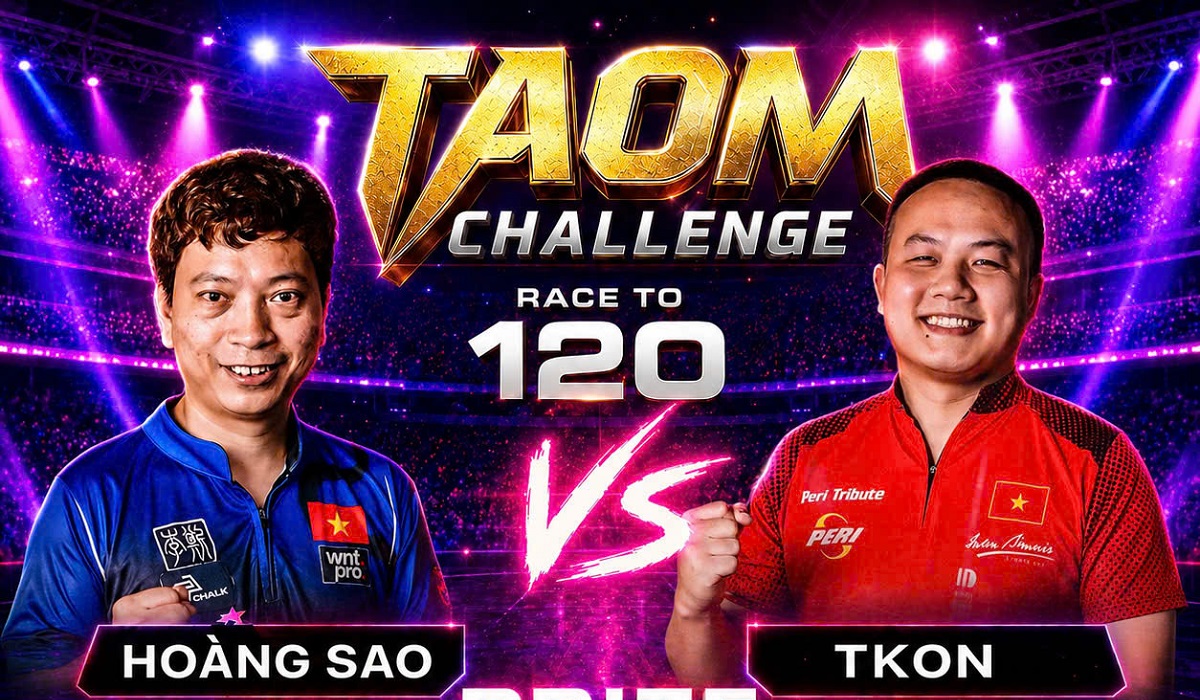 TRỰC TIẾP Dương Quốc Ho&agrave;ng vs Nguyễn Anh Tuấn - TAOM Challenge Race to 120 - Ho&agrave;ng Sao vs Tkon
