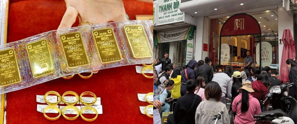 Gi&aacute; v&agrave;ng chiều 5/6: V&agrave;ng miếng SJC, v&agrave;ng nhẫn giảm mức kh&oacute; tin? Người d&acirc;n đổ đi mua hay tranh thủ b&aacute;n ra?
