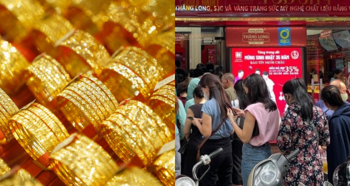 Gi&aacute; v&agrave;ng h&ocirc;m nay chiều 5/6: V&agrave;ng miếng v&agrave;ng nhẫn trơn \'thi nhau\' lao dốc, gi&aacute; cả nghịch l&yacute; hiếm thấy