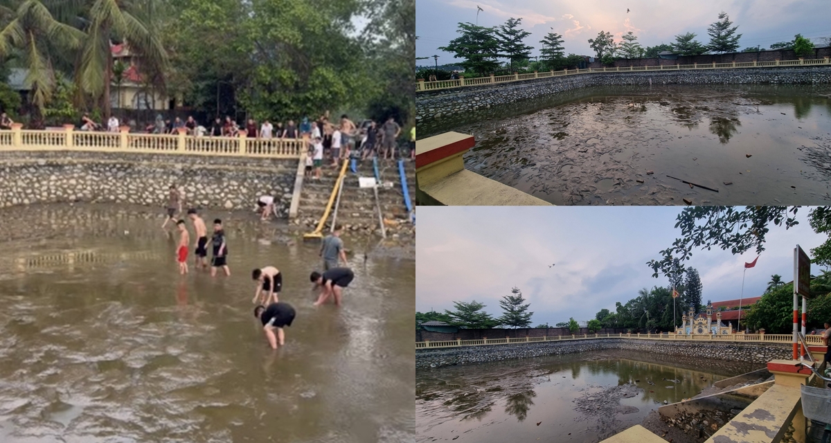 H&agrave; Nội: Đ&ocirc;i vợ chồng t&aacute;t cạn ao c&aacute; của l&agrave;ng t&igrave;m 1 c&acirc;y v&agrave;ng đ&aacute;nh rơi, c&aacute;i kết &lsquo;cả l&agrave;ng c&ugrave;ng vui&rsquo;