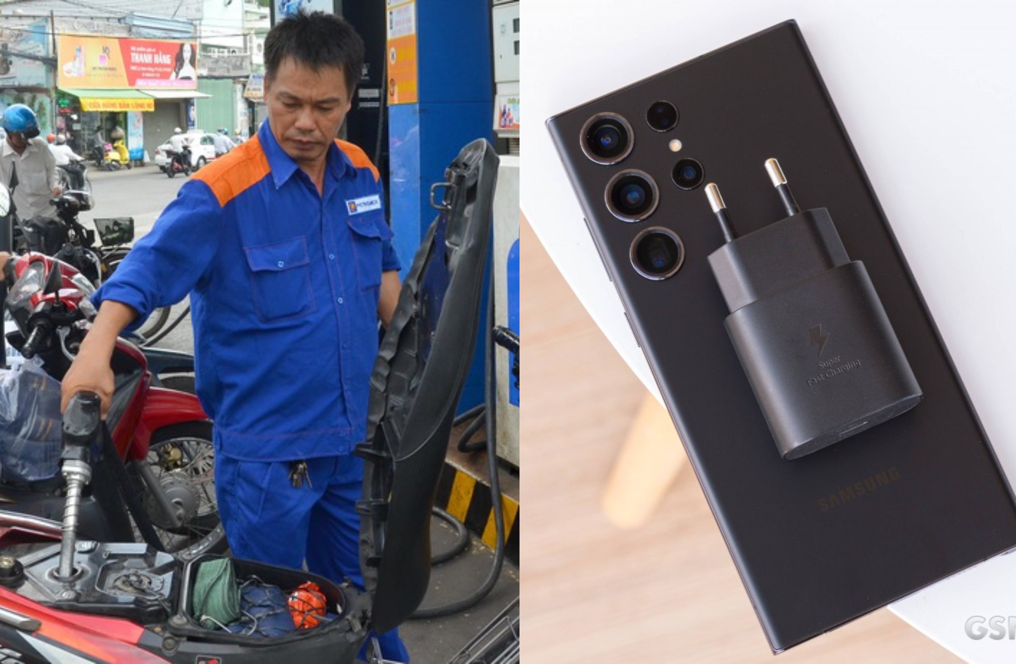 Bảng gi&aacute; xăng dầu chiều nay 7/6: Xăng E5, E10 rẻ, dầu Diesel l&ugrave;i gần 18.000 đồng/l&iacute;t, Galaxy S23 Ultra rẻ