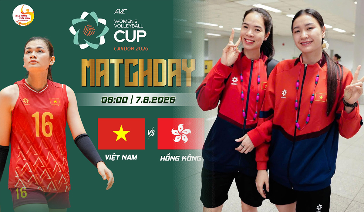 Lịch thi đấu b&oacute;ng chuyền nữ AVC Cup mới nhất 7/6 - K&ecirc;nh ph&aacute;t s&oacute;ng b&oacute;ng chuyền nữ Việt Nam vs Hong Kong