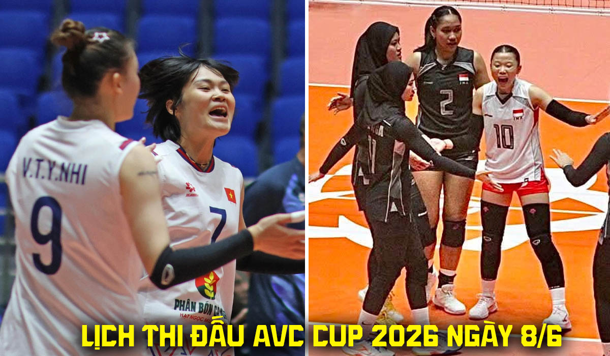Lịch thi đấu b&oacute;ng chuyền nữ AVC Cup h&ocirc;m nay 8/6: Tuyển b&oacute;ng chuyền nữ Việt Nam đại chiến Indonesia