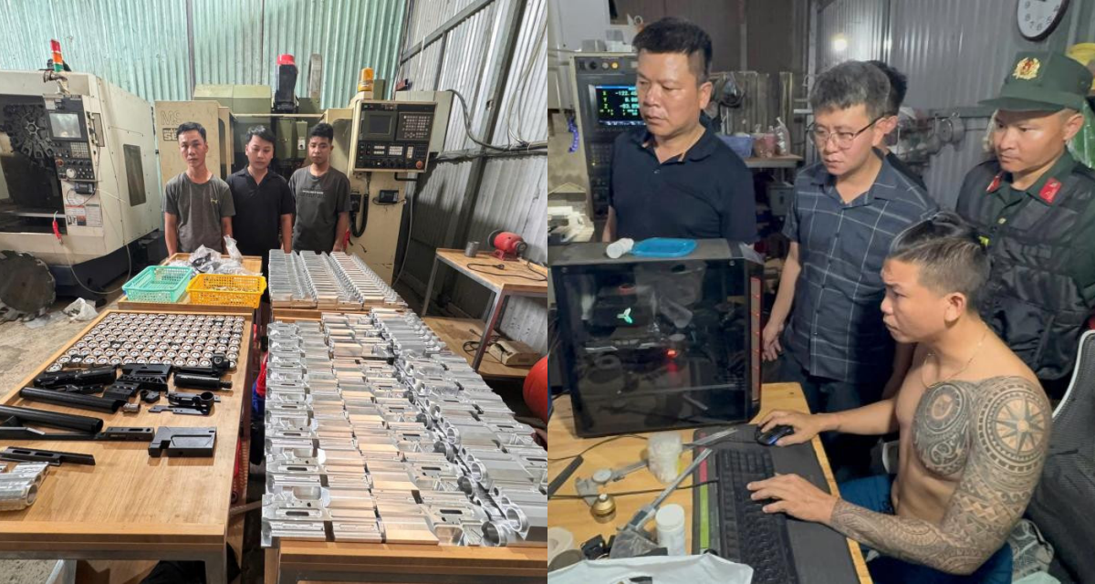 Cận cảnh 2 xưởng cơ kh&iacute; b&iacute; mật chế tạo vũ kh&iacute; qu&acirc;n dụng l&ecirc;n đến h&agrave;ng ngh&igrave;n đơn, lộ diện c&aacute;c đối tượng li&ecirc;n quan