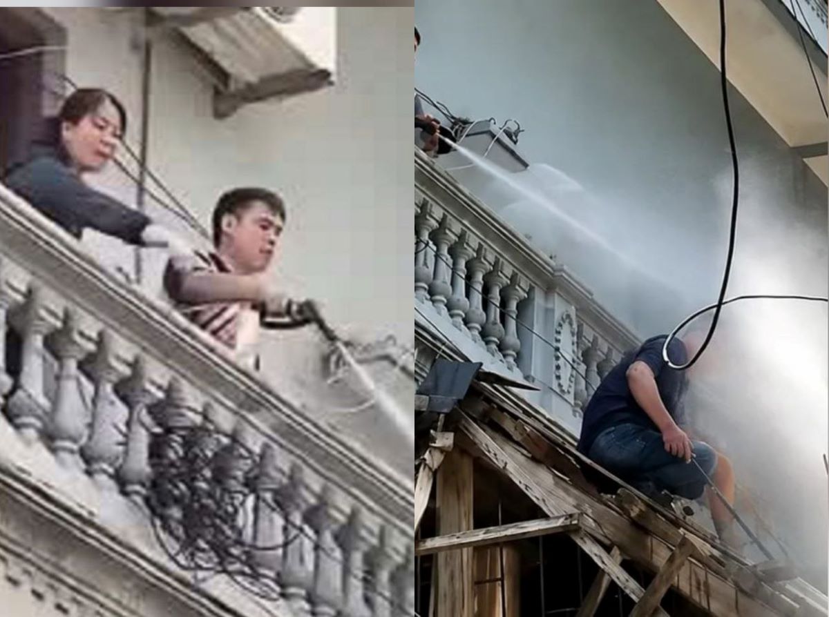 Th&ocirc;ng tin mới vụ xịt nước v&agrave;o thợ x&acirc;y ở H&agrave; Nội: Người thực hiện c&oacute; bị xem x&eacute;t tr&aacute;ch nhiệm?