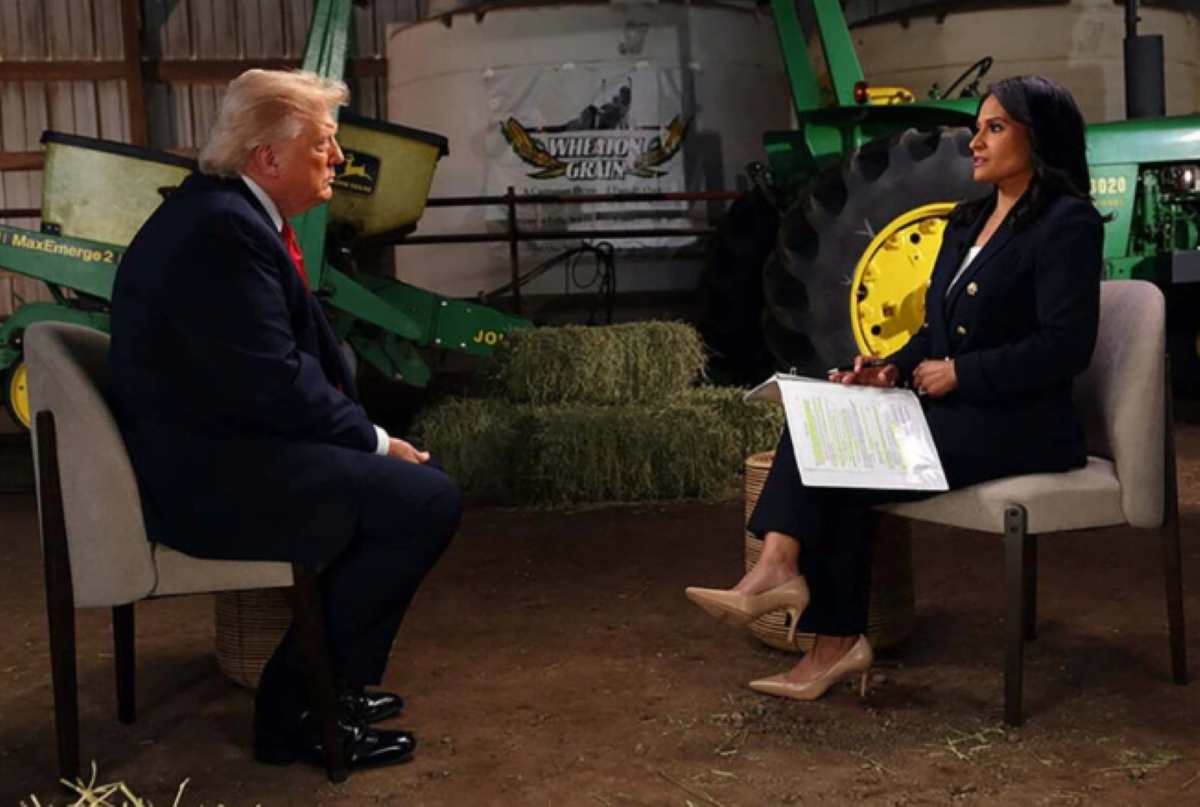 &Ocirc;ng Trump tức giận bỏ ngang cuộc phỏng vấn với MC đ&agrave;i NBC News, lộ ph&aacute;t ng&ocirc;n bất ngờ ngay tr&ecirc;n s&oacute;ng