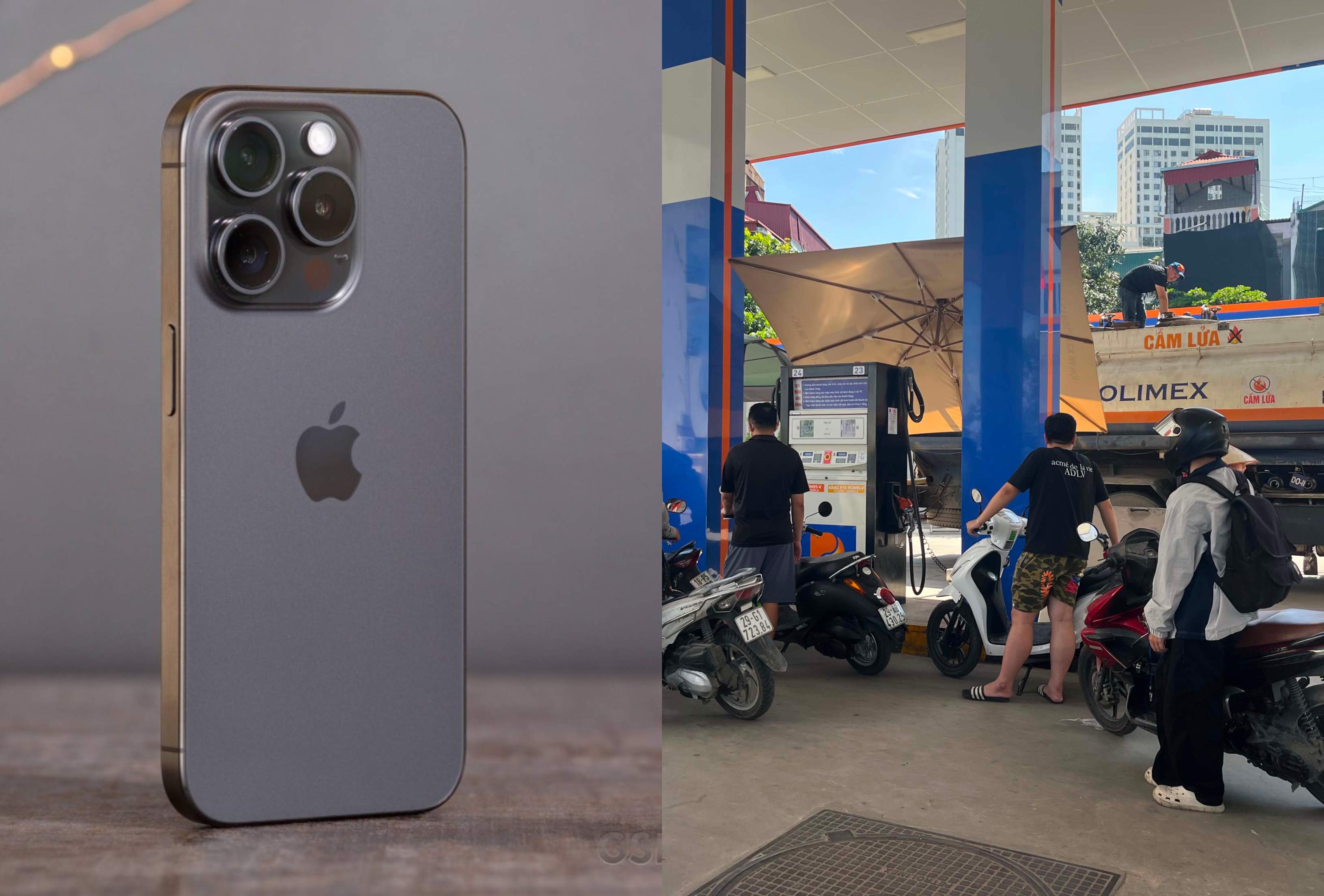 Cập nhật gi&aacute; xăng dầu h&ocirc;m nay trưa 9/6: Xăng E10 RON95 l&ugrave;i về gần 18.000 đồng/l&iacute;t, iPhone 15 Pro rẻ kỷ lục