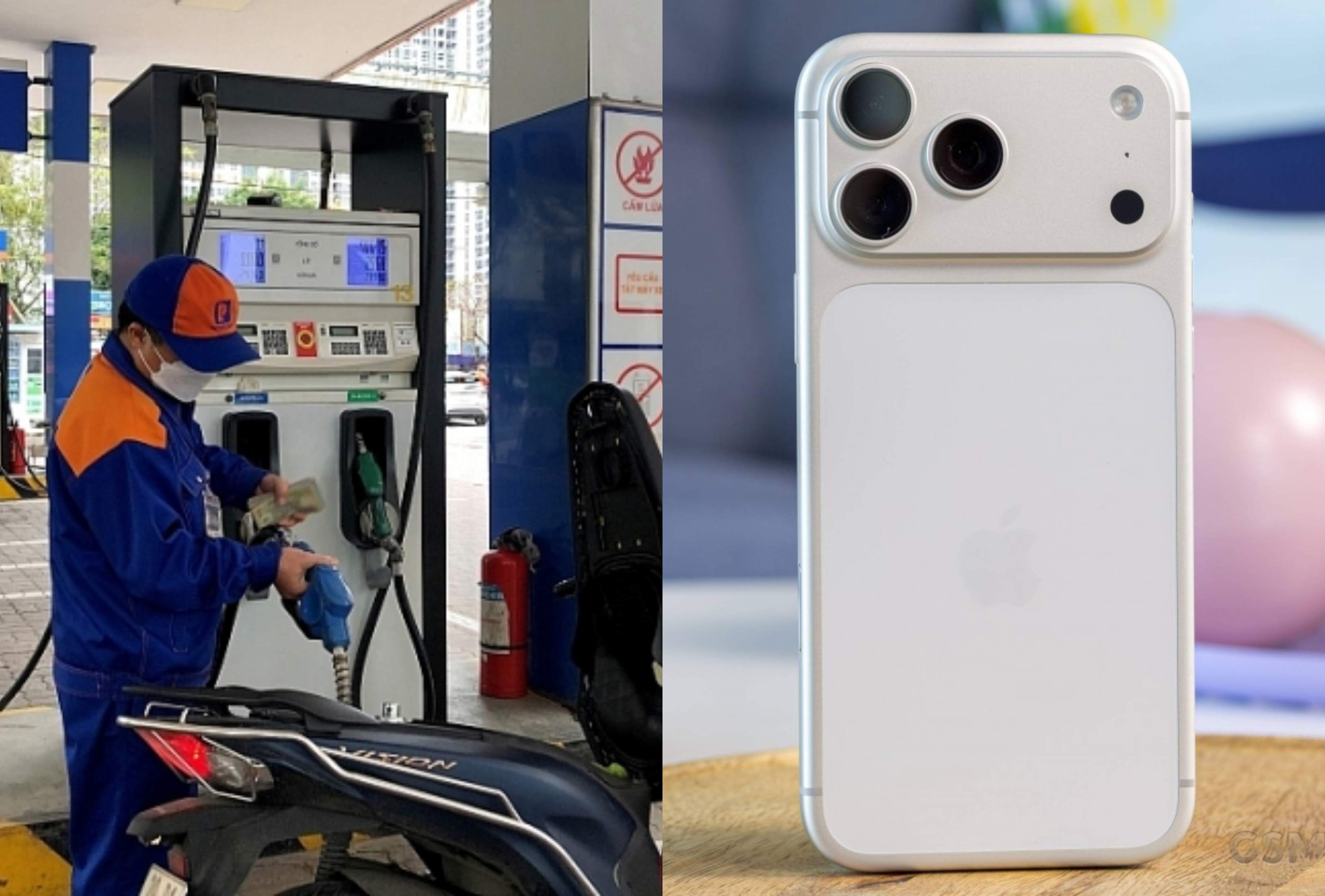 Gi&aacute; xăng dầu h&ocirc;m nay chiều 9/6: Xăng E10 RON95 về gần 18.000 đồng, iPhone 17 Pro Max chạm 35 triệu