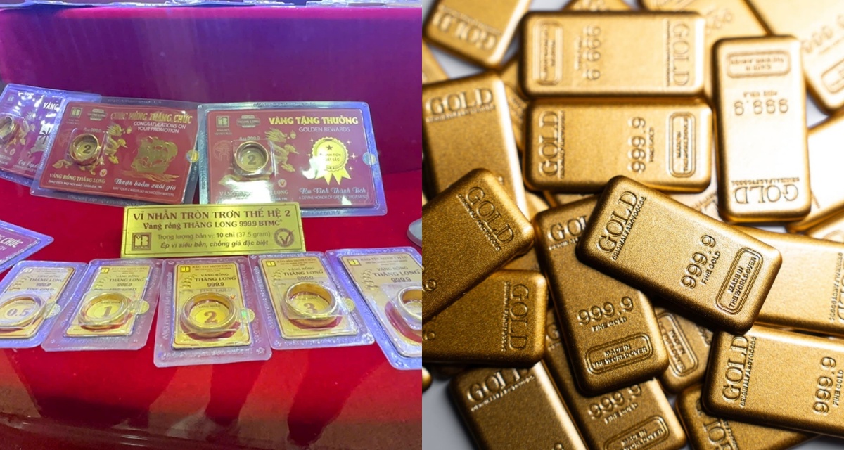 Gi&aacute; v&agrave;ng h&ocirc;m nay 10/6: V&agrave;ng SJC, nhẫn 9999, DOJI rớt gi&aacute; 2,5 triệu/lượng, thế giới suy yếu, khoảng c&aacute;ch nới th&ecirc;m
