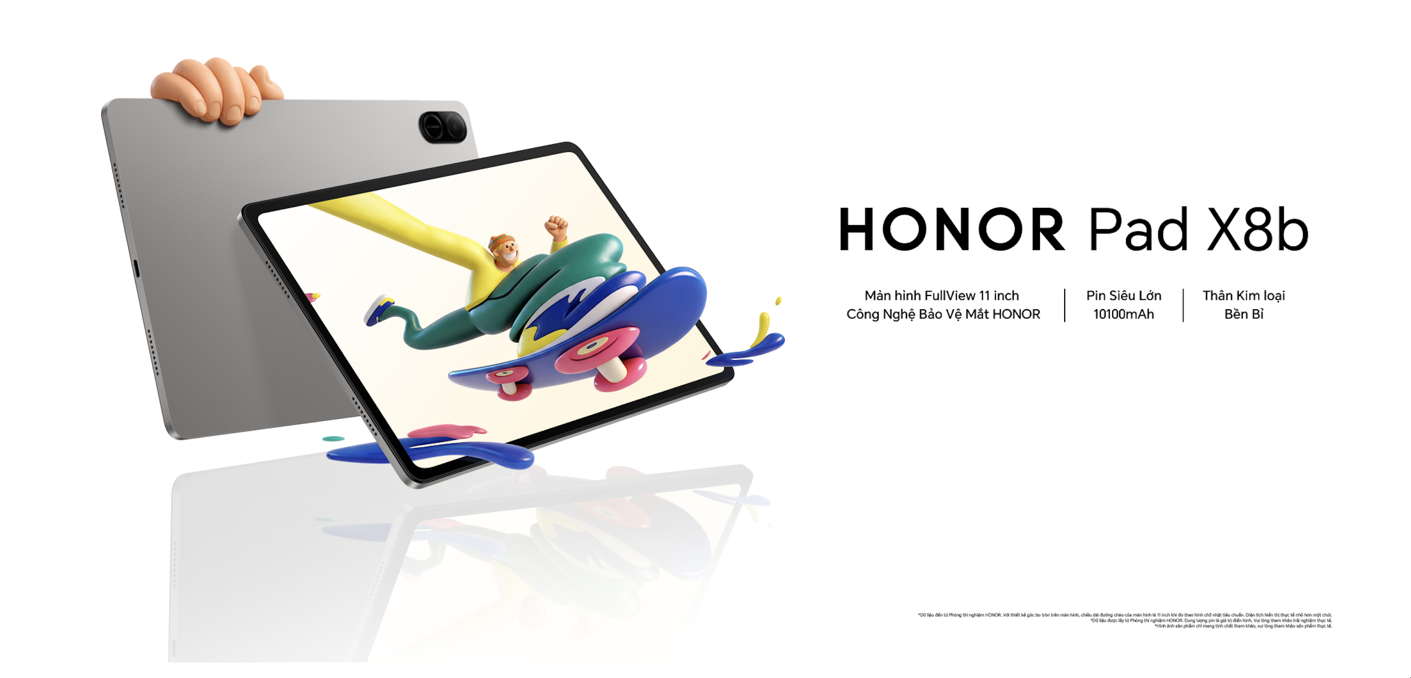 HONOR ch&iacute;nh thức tr&igrave;nh l&agrave;ng HONOR Pad X8b: M&aacute;y t&iacute;nh bảng si&ecirc;u mỏng nhẹ với vi&ecirc;n pin khủng 10.100mAh