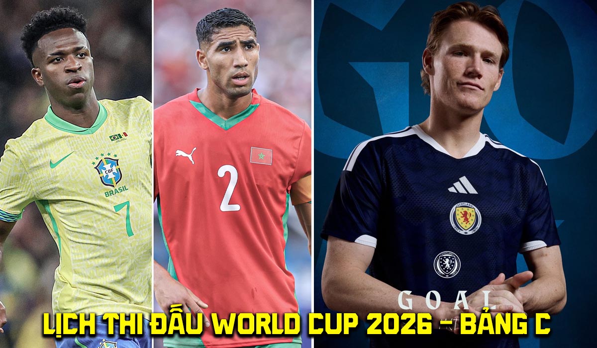 Lịch thi đấu World Cup 2026 mới nhất - Bảng C: Brazil đấu nh&agrave; vua Ch&acirc;u Phi l&uacute;c mấy giờ?