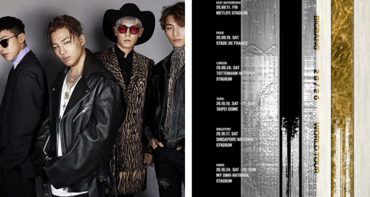 Ch&iacute;nh thức: Lịch tr&igrave;nh World Tour 2026 của BIGBANG, xuất hiện 2 đ&ecirc;m diễn ở Mỹ Đ&igrave;nh khiến fan Việt b&ugrave;ng nổ